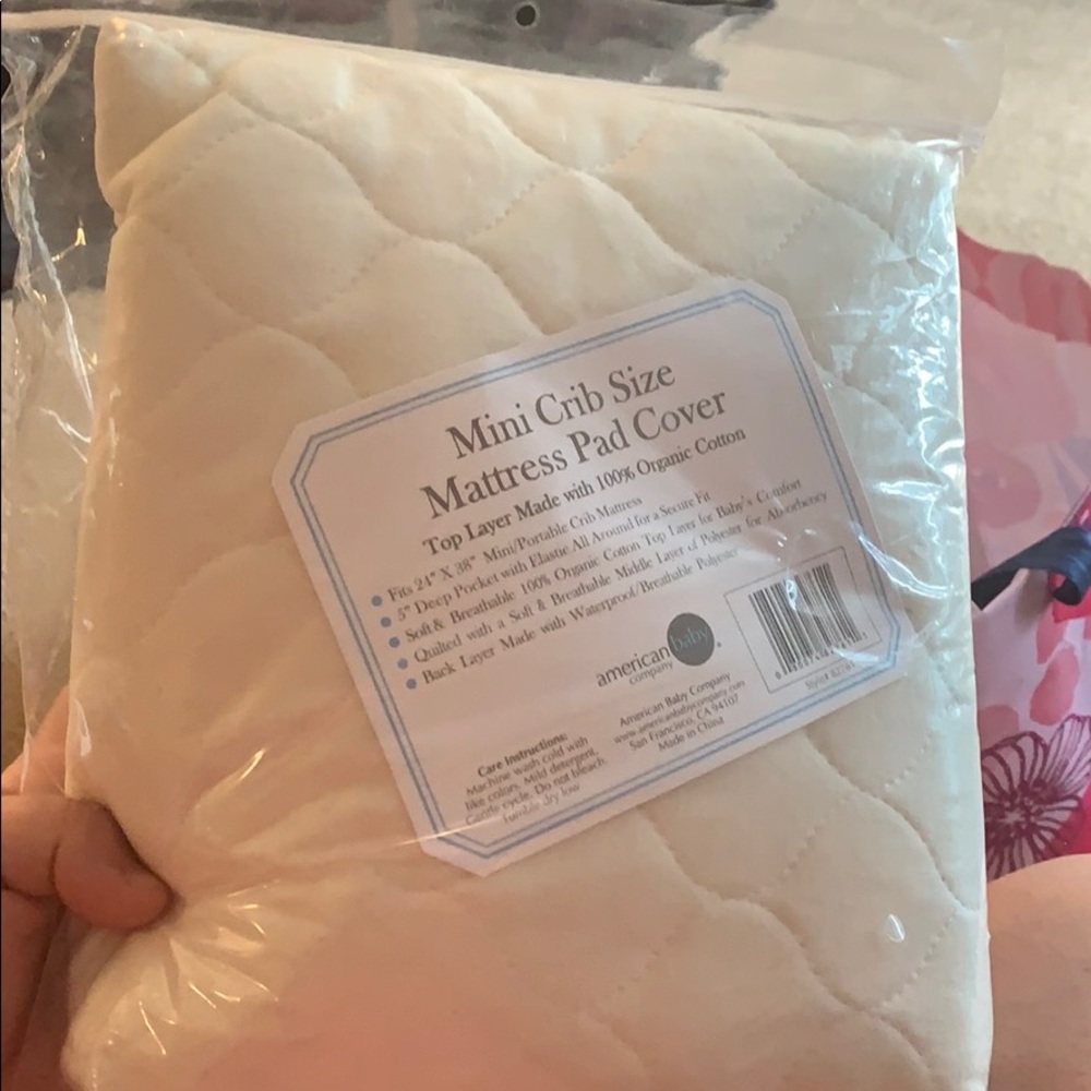 Mini crib size mattress cover